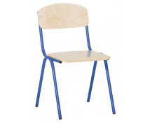 [Stolička s kovovou konštrukciou - výška sedu 26 cm - modrá]