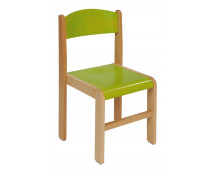 [Drevená stolička BUK 38 cm - zelená]