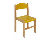 [Drevená stolička BUK 38 cm - žltá]
