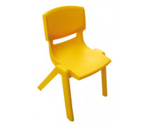 [Plastové stoličky - s výškou 26 cm - žltá]