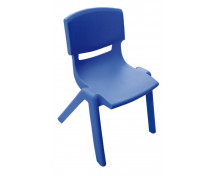 [Plastové stoličky - s výškou 38 cm - modrá]