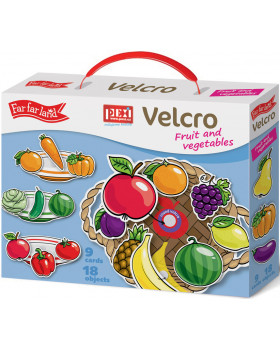 Velcro skladačky - Ovocie a zelenina