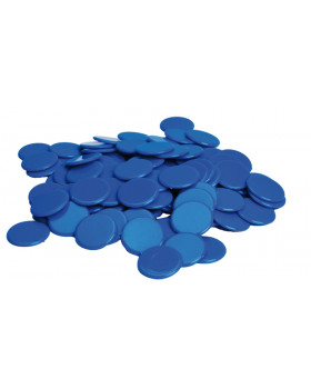 Plastové žetóny - modré