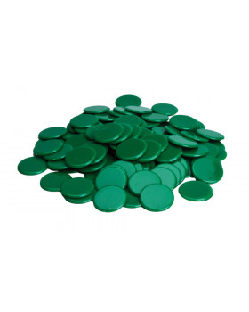 Plastové žetóny - zelené