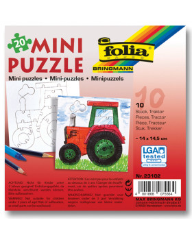 Vyfarbi si puzzle - Traktor