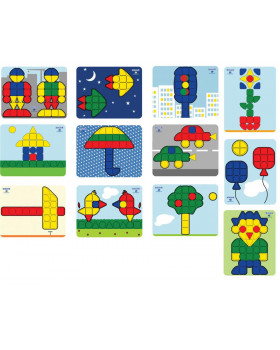Mozaika Superhríbiky - Vzorové karty 2