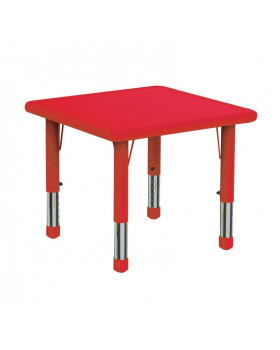 Plastová stolová doska - štvorec - červená