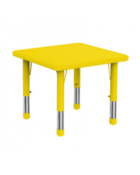 Plastová stolová doska - štvorec - žltá