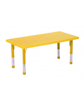 Plastová stolová doska - obdĺžnik - žltá