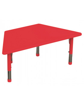 Plastová stolová doska - lichobežník - červená