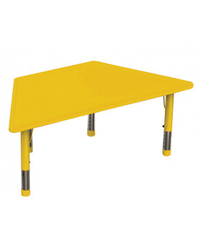 Plastová stolová doska - lichobežník - žltá