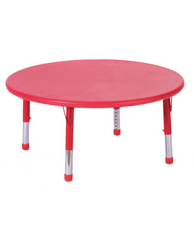 Plastová stolová doska - kruh - červená