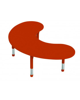 Plastová stolová doska - polmesiac - červená