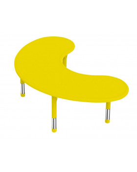 Plastová stolová doska - polmesiac - žltá