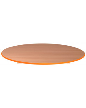 Stolová doska BUK - kruh 125 - oranžová