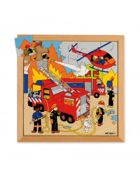 Puzzle - požiarnici v akcii