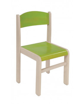 Stolička drevená JAVOR 26 cm - zelená