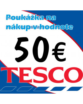 TESCO poukážka 50 eur