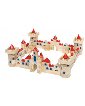 Stavebné kocky drevený hrad 1