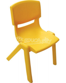 Plastové stoličky - s výškou 30 cm - žltá