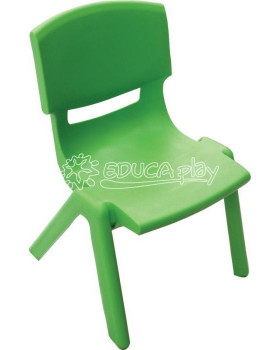 Plastové stoličky - s výškou 30 cm - zelená