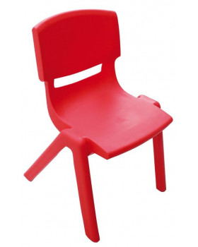 Plastové stoličky - s výškou 26 cm - červená