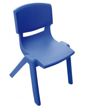 Plastové stoličky - s výškou 26 cm - modrá