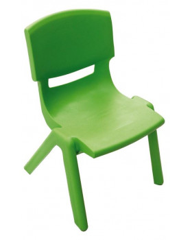 Plastové stoličky - s výškou 26 cm - zelená