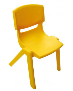 Plastové stoličky - s výškou 26 cm - žltá