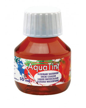 Vodová farba AquaTint/Tuš - hnedá - 50 ml