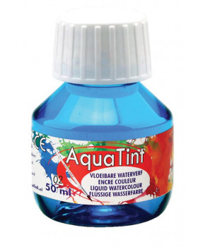 Vodová farba AquaTint/Tuš - svetlomodrá - 50 ml