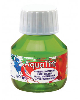Vodová farba AquaTint/Tuš - svetlozelená - 50 ml