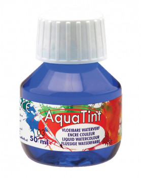 Vodová farba AquaTint/Tuš - tmavomodrá - 50 ml
