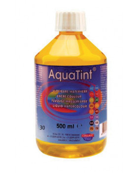 Vodová farba AquaTint/ Tuš - žltá - 500 ml