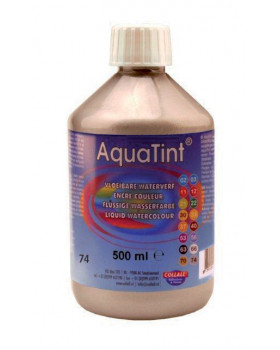 Vodová farba AquaTint/ Tuš - strieborná - 500 ml