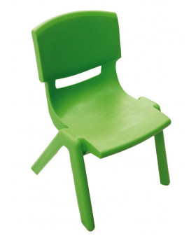 Plastové stoličky - s výškou 38 cm - zelená